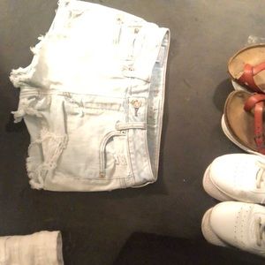 Light wash size 0 American eagle shorts
